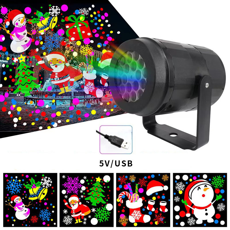 Lighting Effect Home Decor - Christmas Snowflake Projector Light Christmas Party