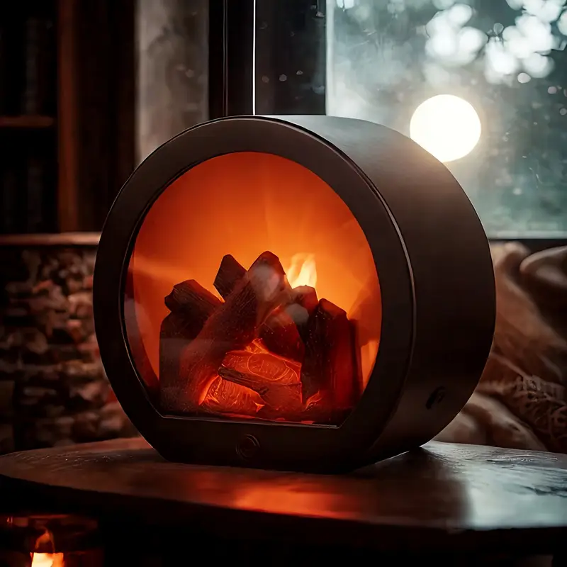 Lighting Effect Home Decor - 1-2PCS LED Fireplace Night Light Realistic