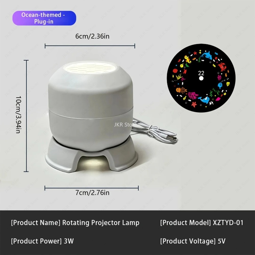 360 Rotating LED Starry Ocean  - Ambient Lighting Decor For Room ulasan dan harga