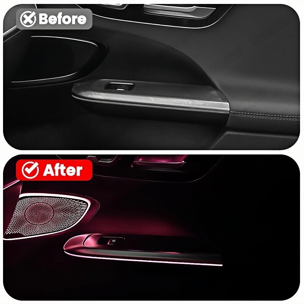 64 Color LED 4 Door Armrest Li - Lighting Decor Inc ulasan dan harga