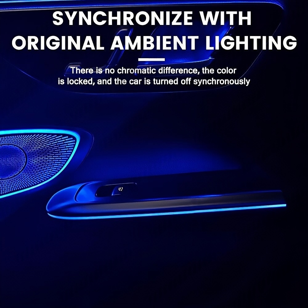 64 Color LED 4 Door Armrest Li - Lighting Decor Inc ulasan dan harga