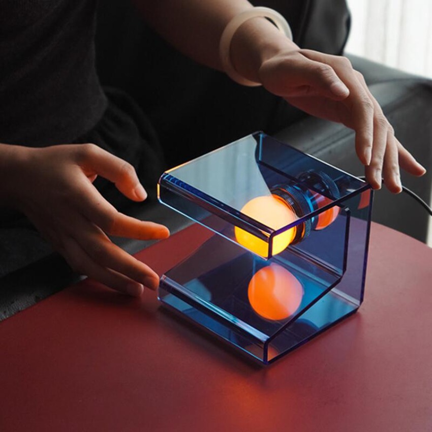 Modern Acrylic Cube Table Lamp - Ambient Lighting Decor For Room ulasan dan harga
