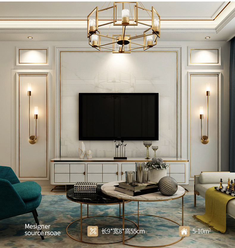 Retro Background Living Room A - Lighting Decor For Living Room ulasan dan harga