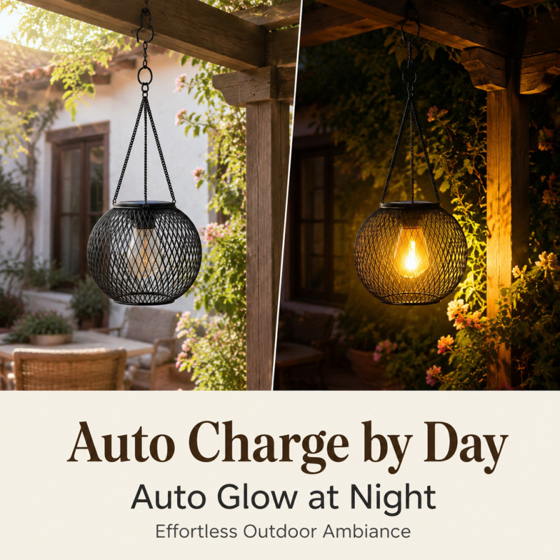 Solar Powered LED Hanging Floo - Decor Lighting Floor Lamps ulasan dan harga