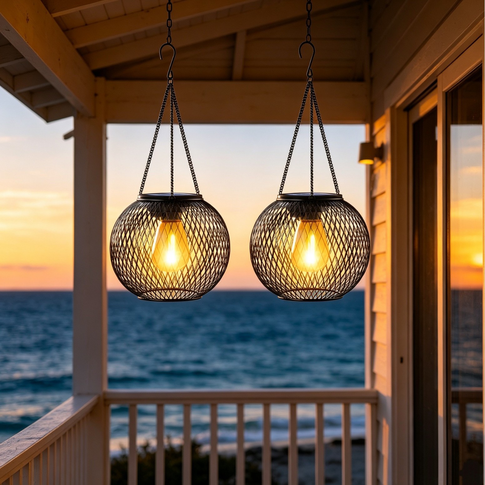 Solar Powered LED Hanging Floo - Decor Lighting Floor Lamps ulasan dan harga