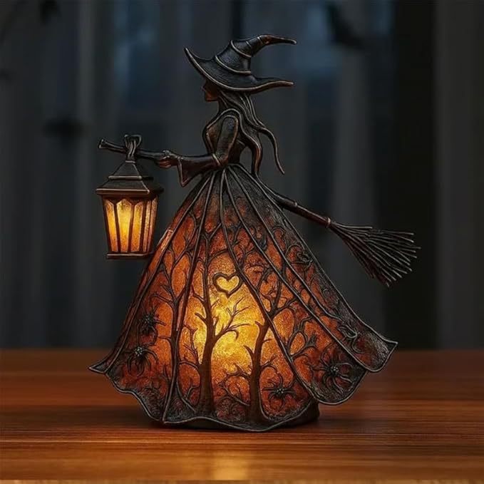 Witch Resin Tabletop Night Lig - Lightings Decoration ulasan dan harga