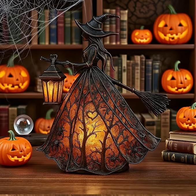 Witch Resin Tabletop Night Lig - Lightings Decoration ulasan dan harga