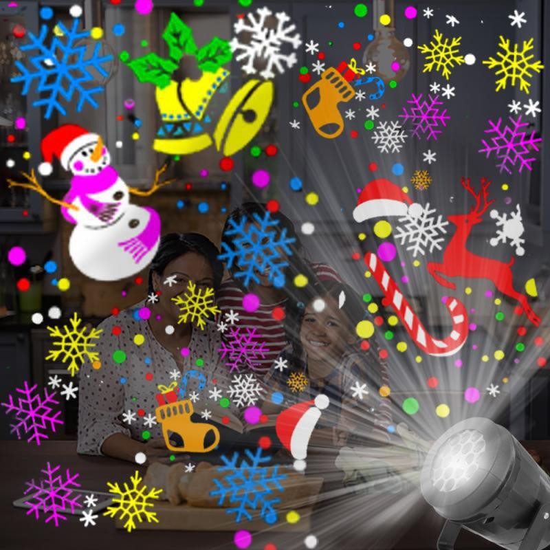 Christmas Snowflake Projector  - Lighting Effect Home Decor ulasan dan harga