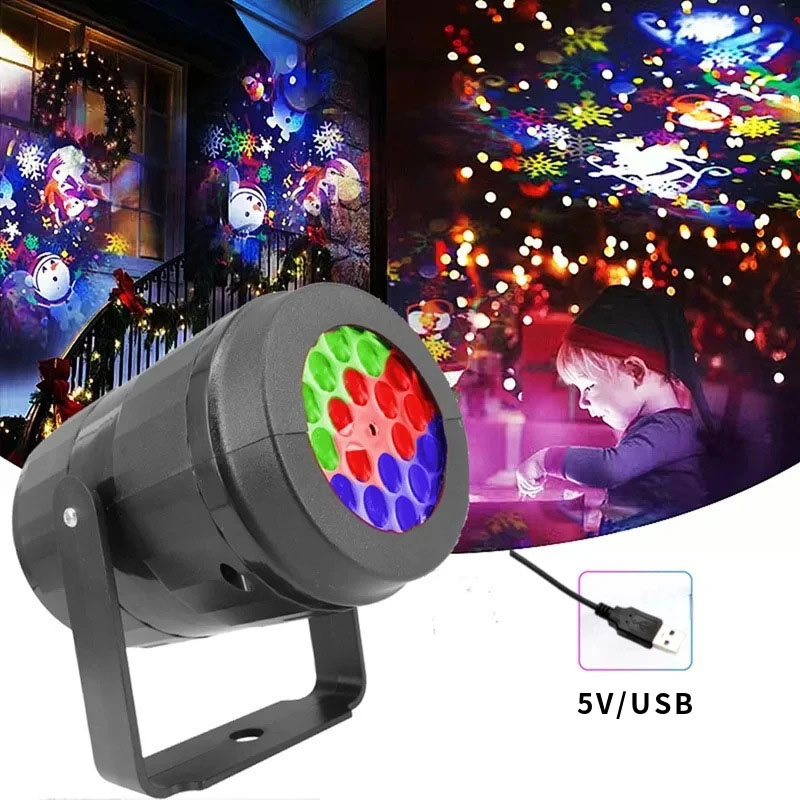 Christmas Snowflake Projector  - Lighting Effect Home Decor ulasan dan harga