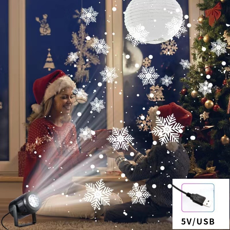 Christmas Snowflake Projector  - Lighting Effect Home Decor ulasan dan harga