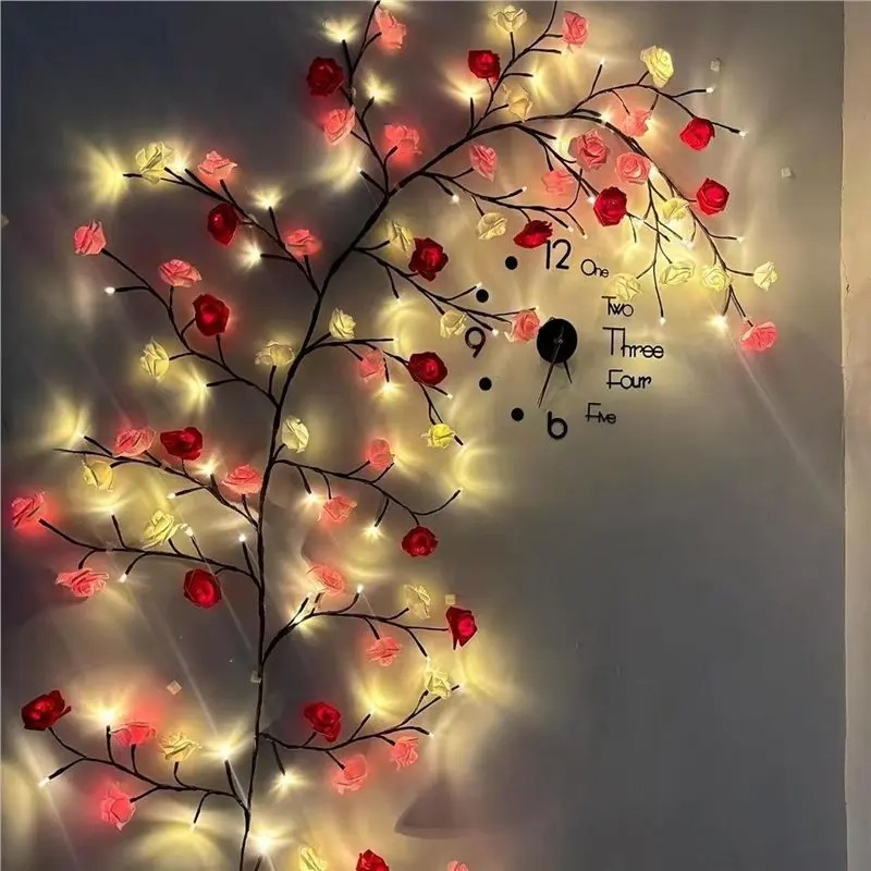 DIY Maple Leaf Rose Pendant US - Lighting Decor For Home ulasan dan harga