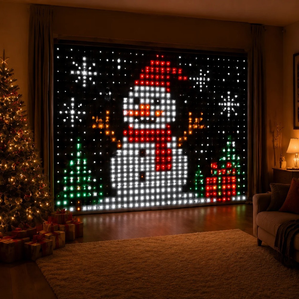 LED Pixel Curtain Lights Bluet - Lighting Decor For Home ulasan dan harga