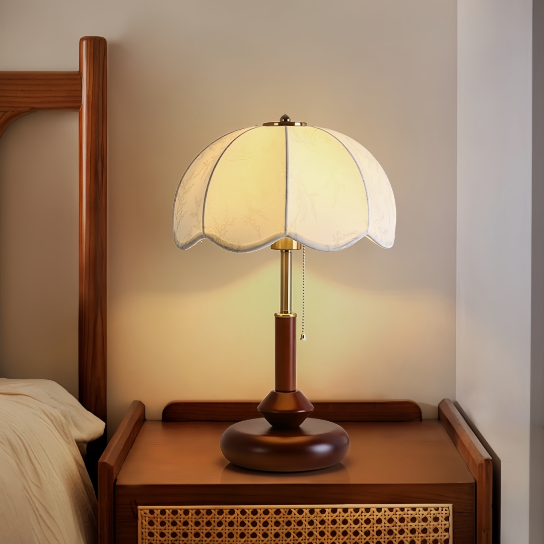 Vintage Scalloped Dome Table L - Lighting Decor For Home ulasan dan harga