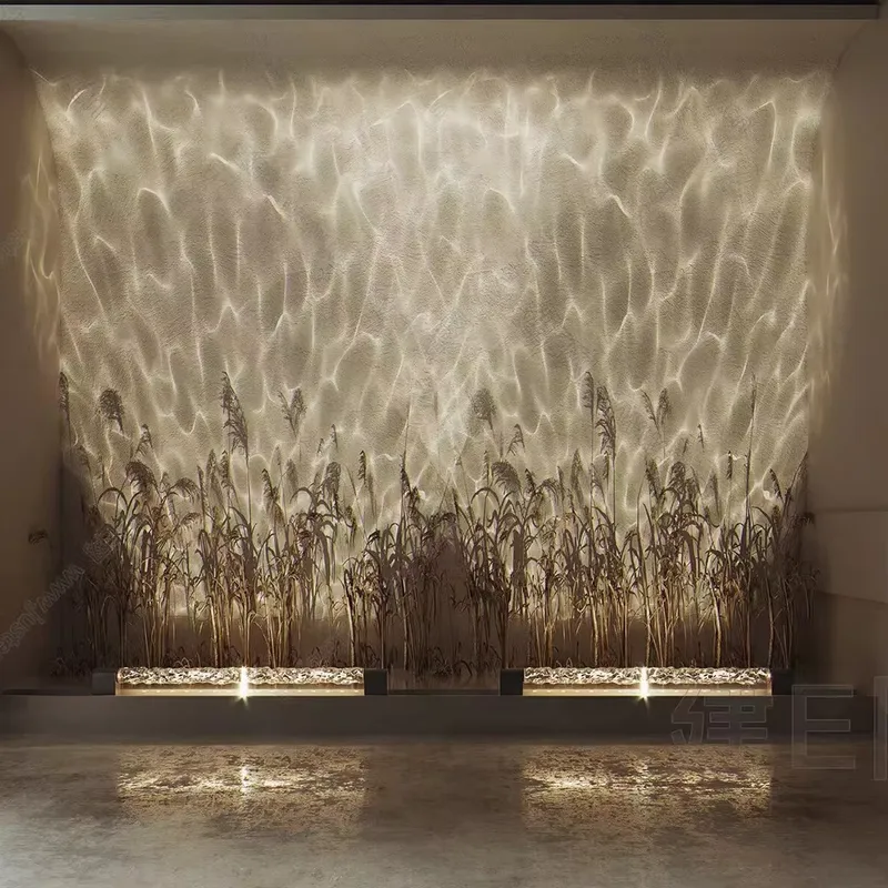 Smart 3D Wall Wash Flame Proje - Lighting Decor For Living Room ulasan dan harga