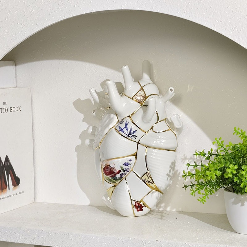 Heart vase Living room wine ca - Lighting Decor For Living Room ulasan dan harga