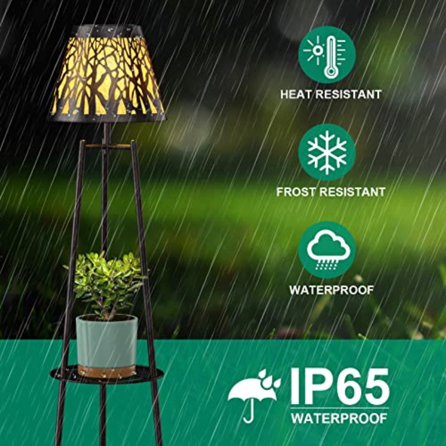 2 Pack Outdoor Solar Floor Lam - Decor Lighting Floor Lamps ulasan dan harga