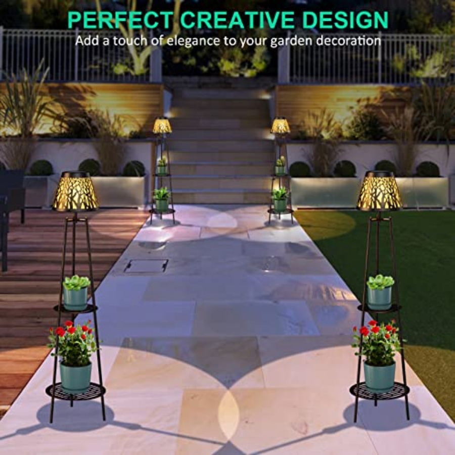 2 Pack Outdoor Solar Floor Lam - Decor Lighting Floor Lamps ulasan dan harga