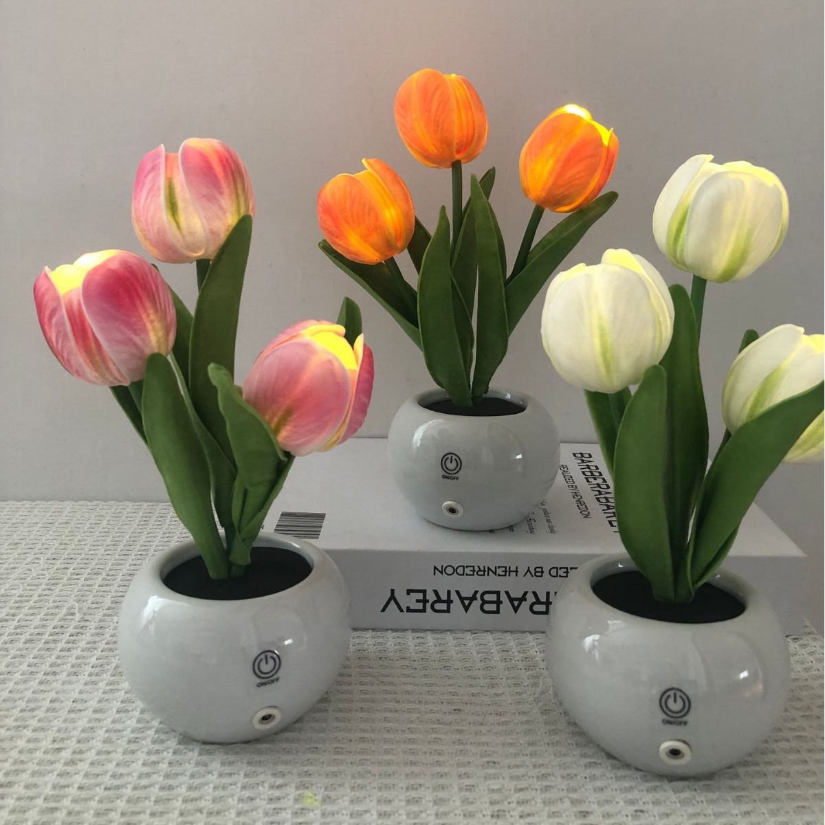 Tulip LED Lamp Night Simulatio - Ambient Lighting Decor For Room ulasan dan harga