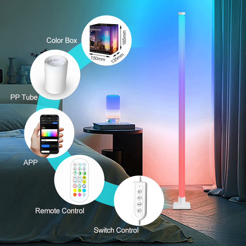 RGB Dimmable Smart Standing LE - Decor Lighting Floor Lamps ulasan dan harga