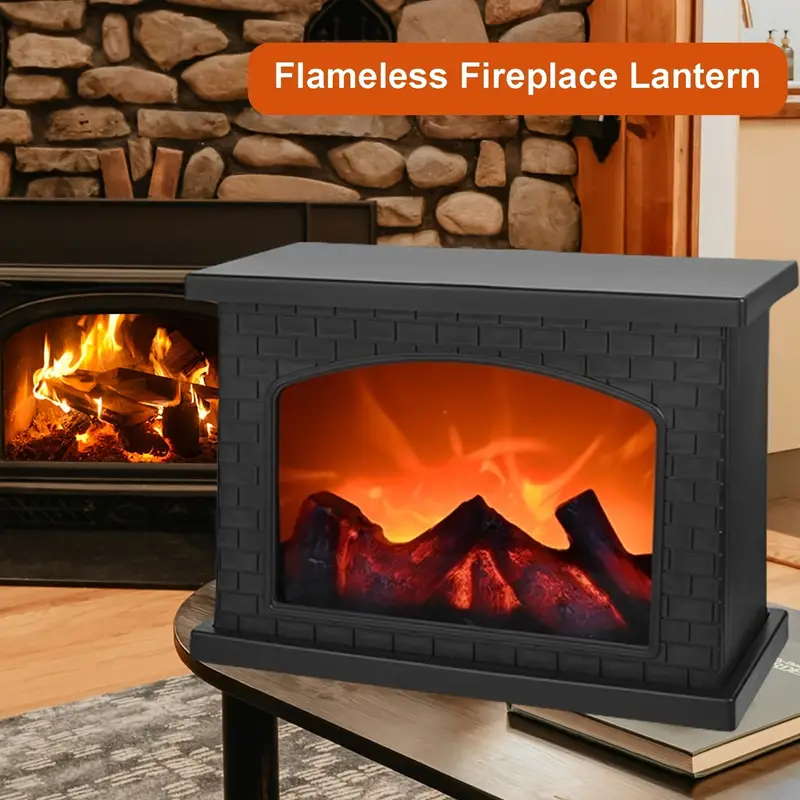 1-2PCS LED Fireplace Night Lig - Lighting Effect Home Decor ulasan dan harga