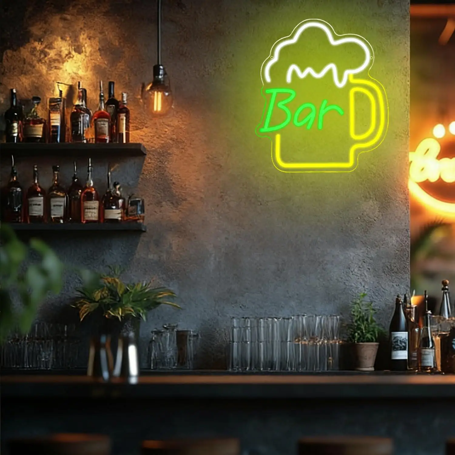 Beer Bar Neon Sign USB Dimmabl - Lighting Decor For Home ulasan dan harga