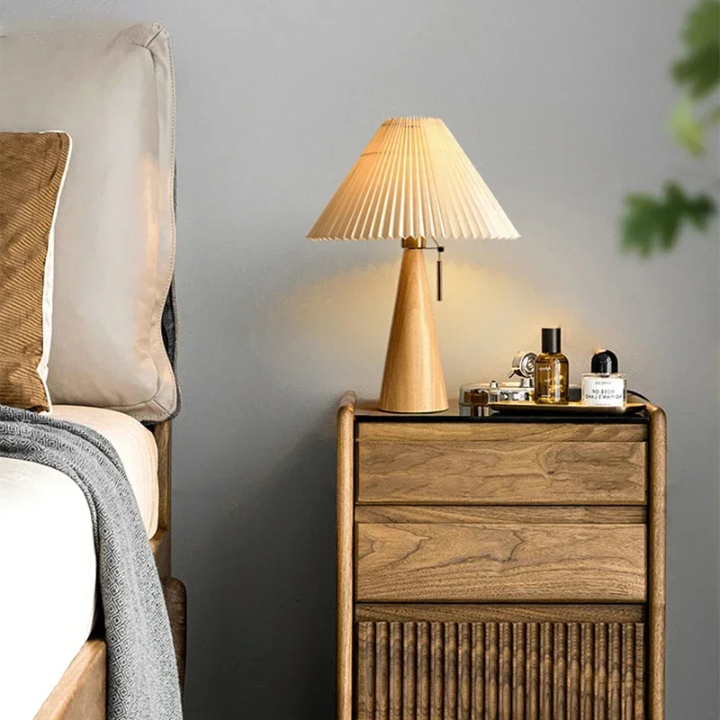 Retro Pleated Table Lamp Nordi - Lighting Decor For Home ulasan dan harga