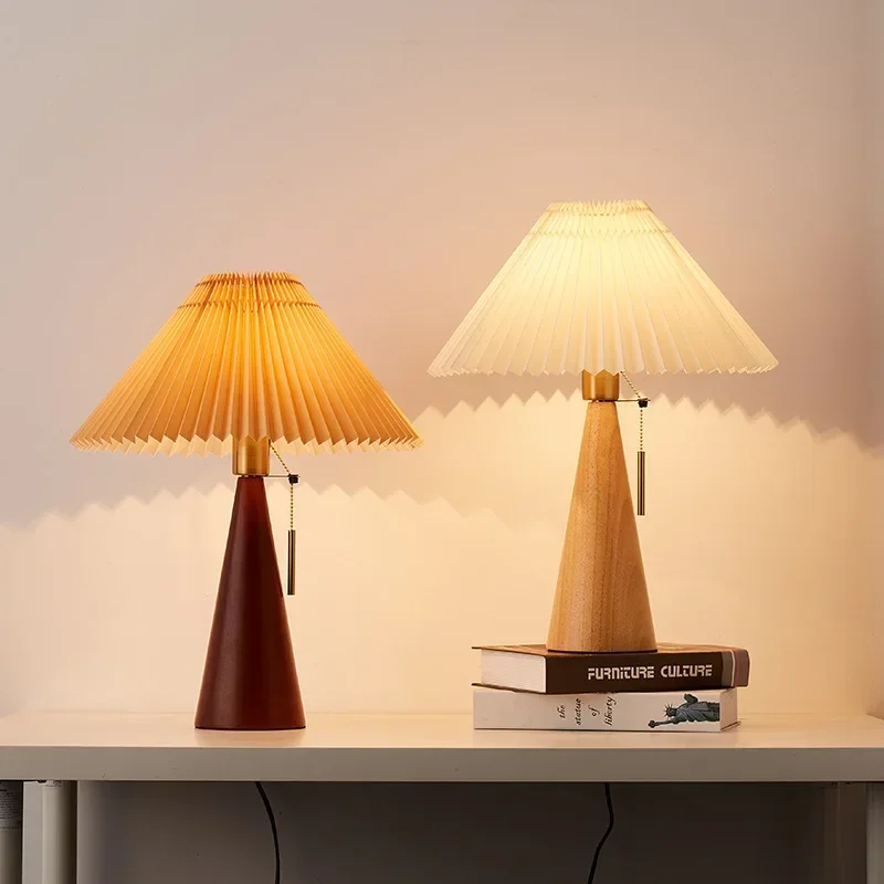 Retro Pleated Table Lamp Nordi - Lighting Decor For Home ulasan dan harga