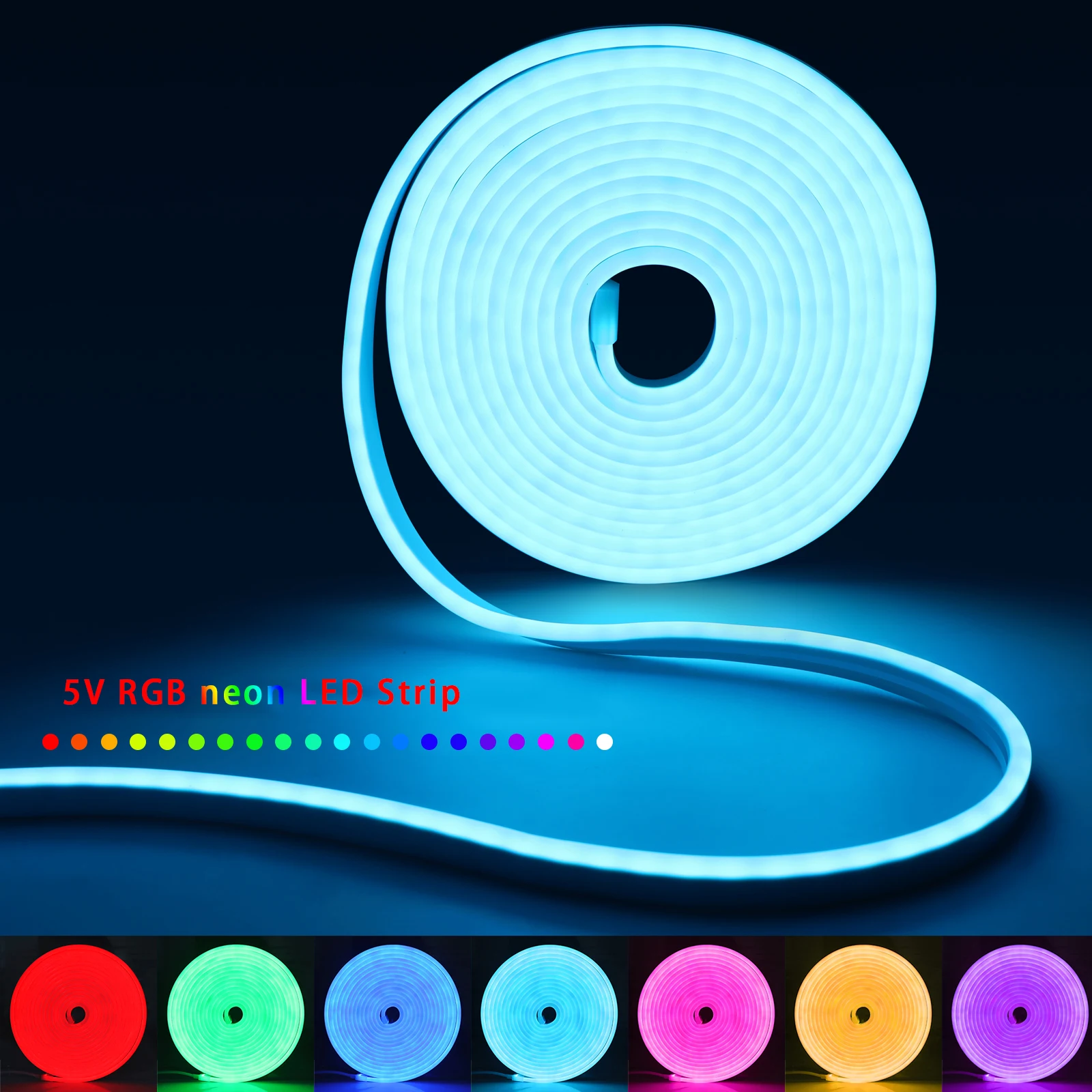 1-5m RGB LED Neon Strip Light  - Lighting Decor For Home ulasan dan harga