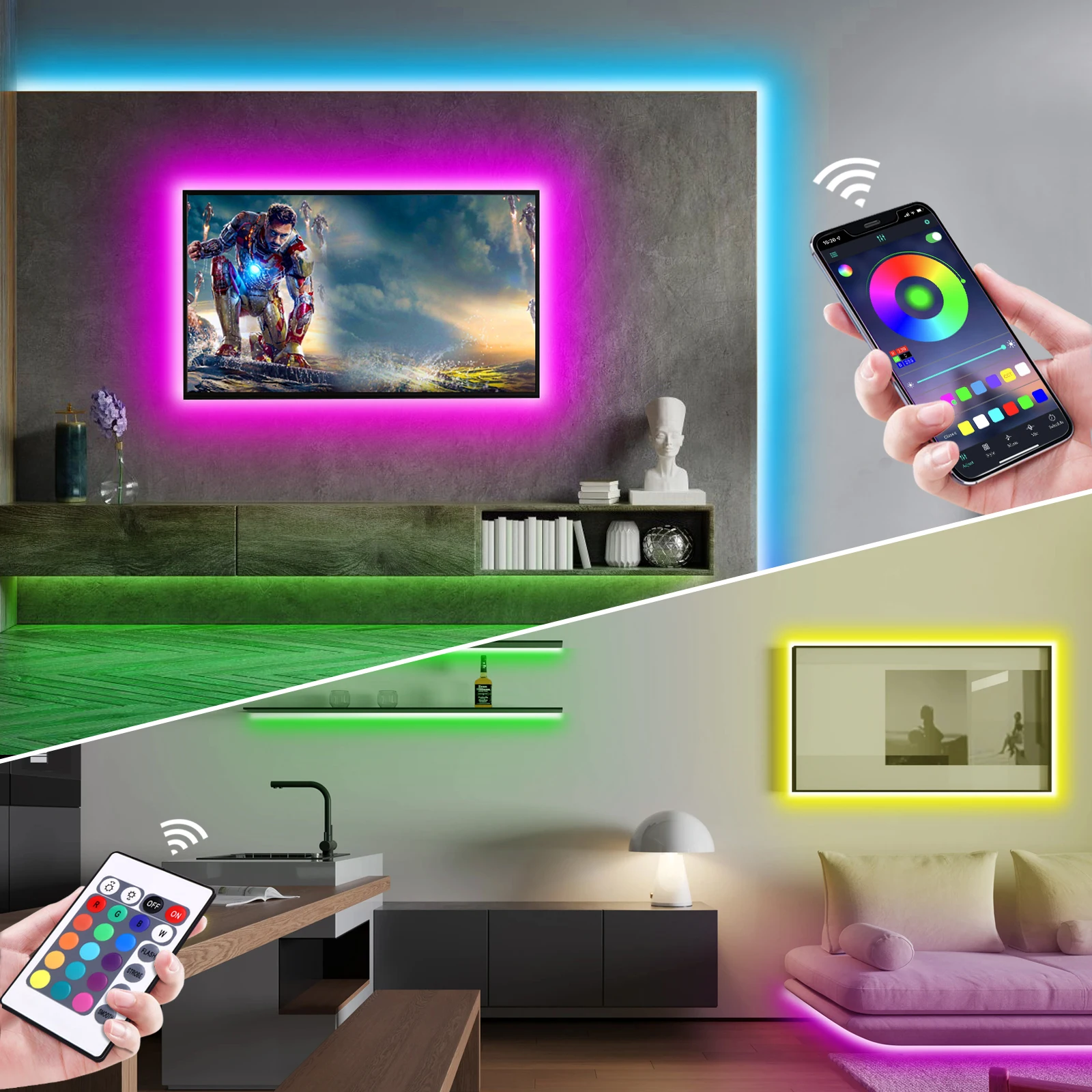 1-5m RGB LED Neon Strip Light  - Lighting Decor For Home ulasan dan harga